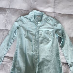J. Crew Light Aqua Button-Down Shirt